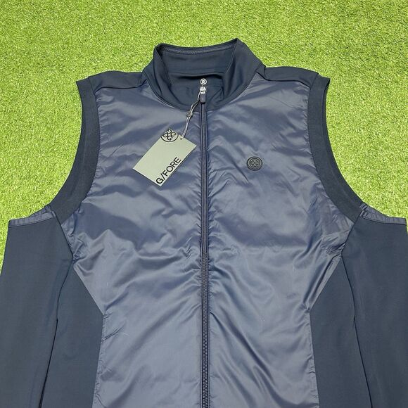 G/Fore Interlock Performer Vest Size XL Stretch Tech Twighlight Navy NWT - Picture 2 of 13